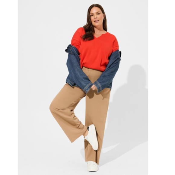 TORRID Relaxed Fit Cozy Fleece Notch Neck Sweatshirt Size 4X - Picture 3 of 10